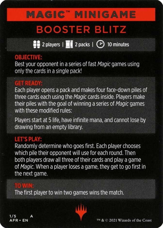 Booster Blitz (Magic Minigame) [Innistrad: Midnight Hunt Minigame] | Exor Games Bridgewater