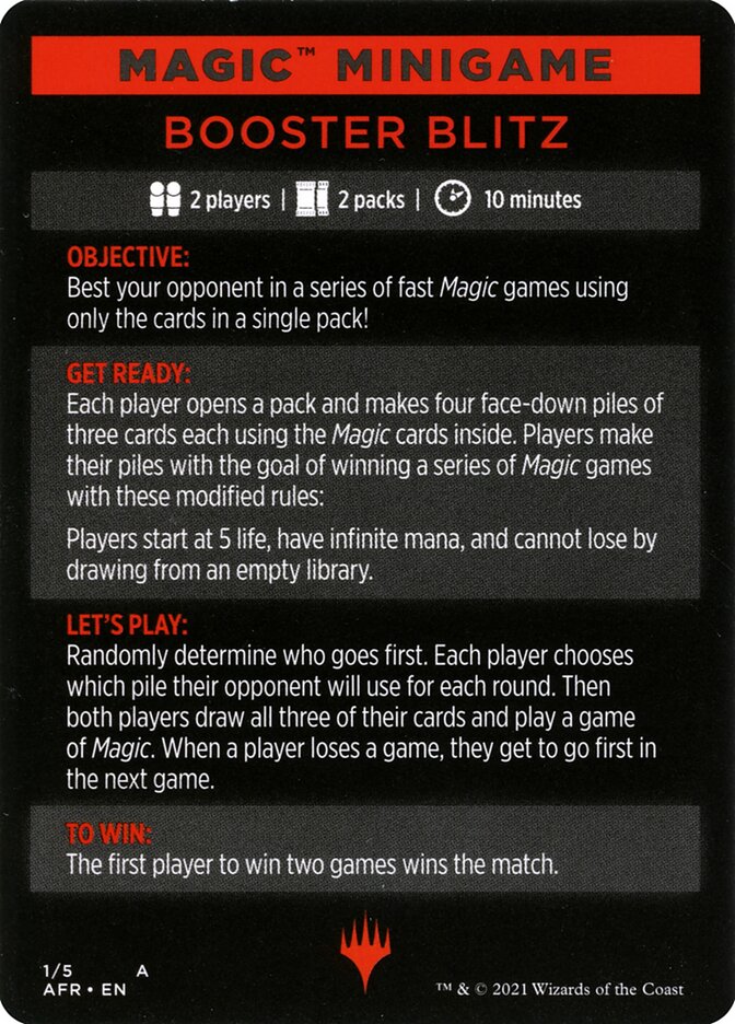 Booster Blitz (Magic Minigame) [Streets of New Capenna Minigame] | Exor Games Bridgewater
