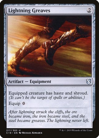 Lightning Greaves [Commander 2019] | Exor Games Bridgewater
