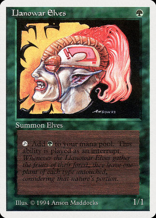 Llanowar Elves [Summer Magic / Edgar] | Exor Games Bridgewater