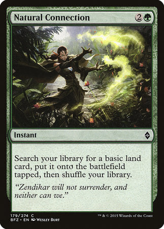 Natural Connection [Battle for Zendikar] | Exor Games Bridgewater