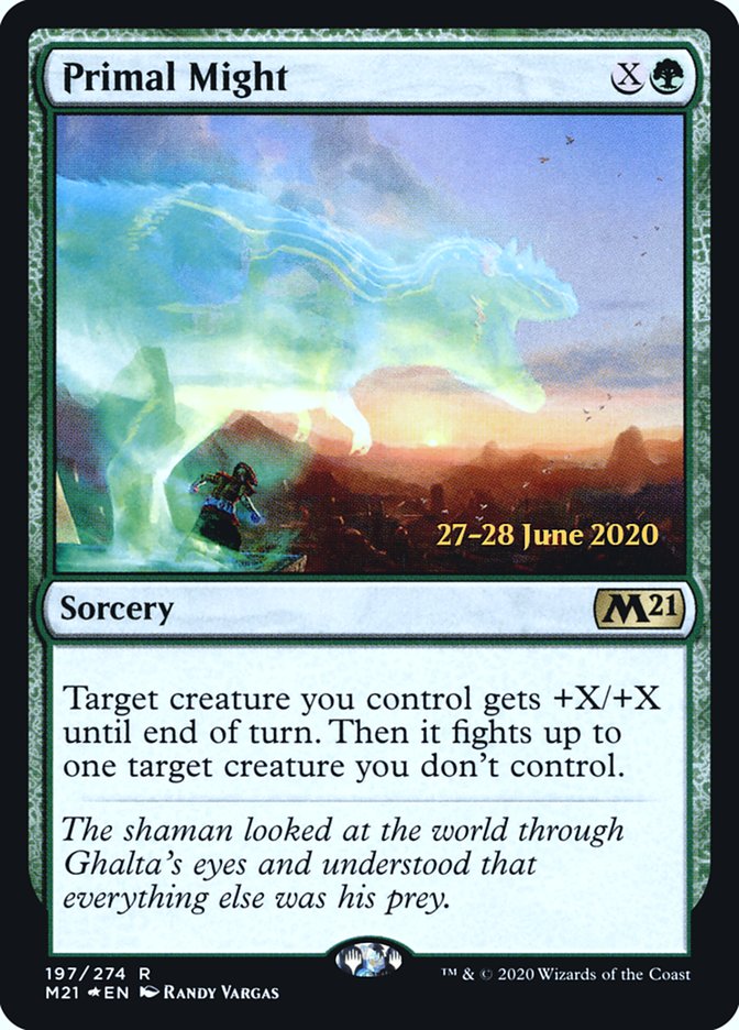 Primal Might  [Core Set 2021 Prerelease Promos] | Exor Games Bridgewater