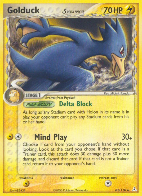 Golduck (43/110) (Delta Species) [EX: Holon Phantoms] | Exor Games Bridgewater