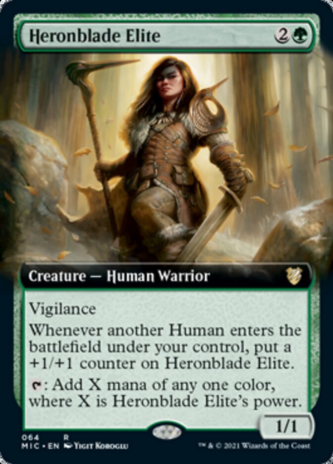 Heronblade Elite (Extended) [Innistrad: Midnight Hunt Commander] | Exor Games Bridgewater