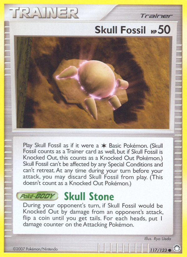 Skull Fossil (117/123) [Diamond & Pearl: Mysterious Treasures] | Exor Games Bridgewater