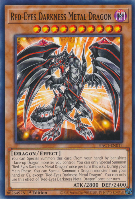 Red-Eyes Darkness Metal Dragon [HAC1-EN017] Common | Exor Games Bridgewater