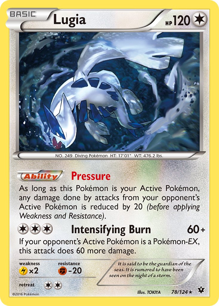 Lugia (78/124) (Theme Deck Exclusive) [XY: Fates Collide] | Exor Games Bridgewater