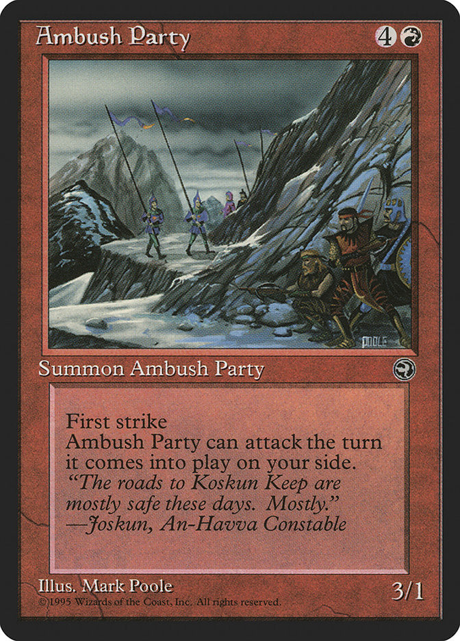 Ambush Party (Joskun Flavor Text) [Homelands] | Exor Games Bridgewater