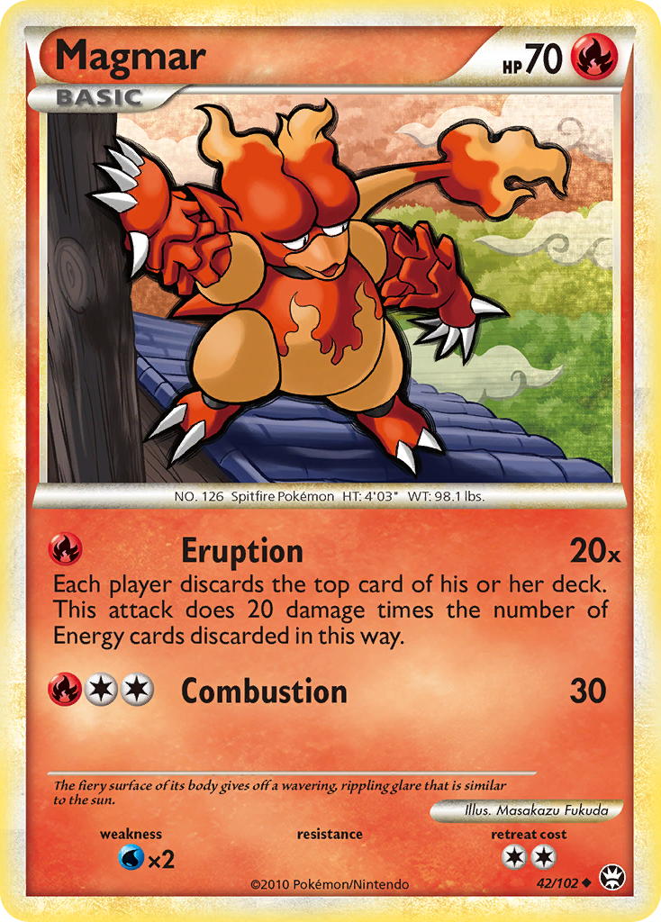 Magmar (42/102) [HeartGold & SoulSilver: Triumphant] | Exor Games Bridgewater