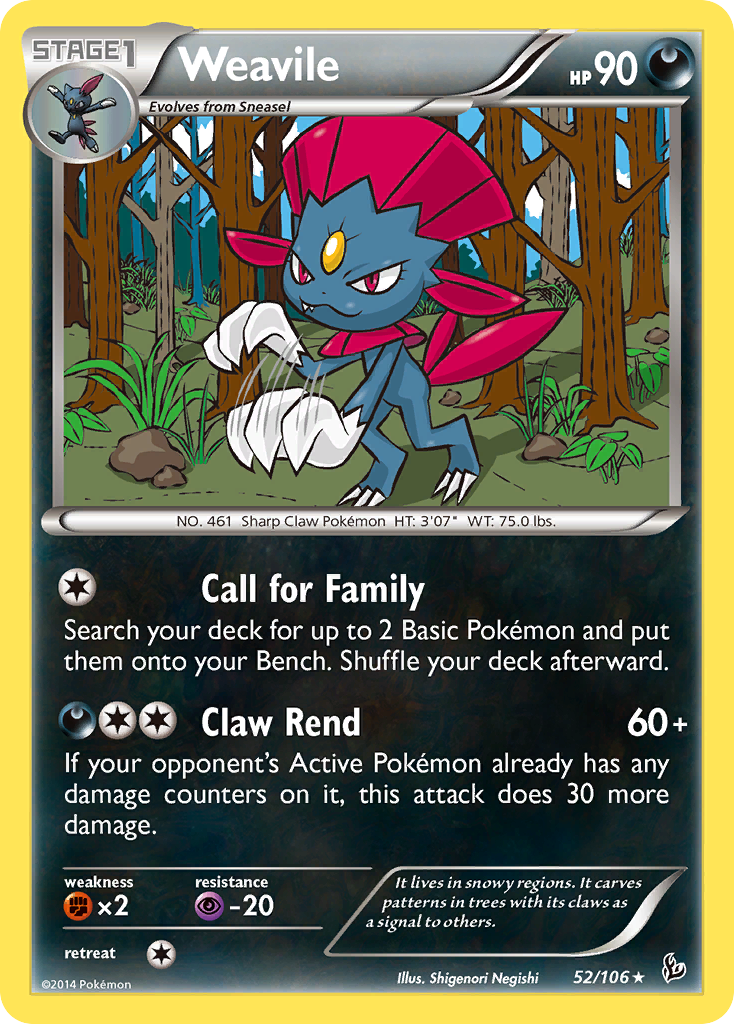 Weavile (52/106) [XY: Flashfire] | Exor Games Bridgewater