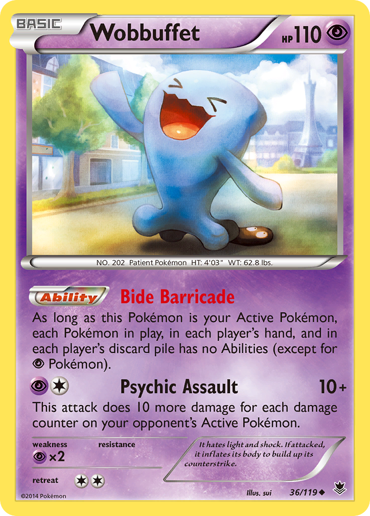 Wobbuffet (36/119) [XY: Phantom Forces] | Exor Games Bridgewater