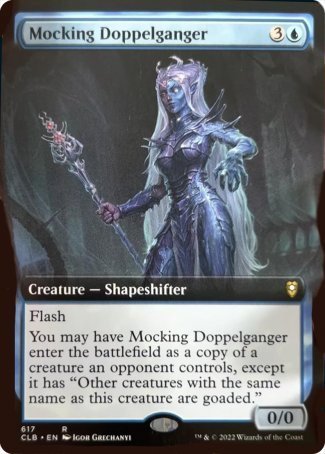 Mocking Doppelganger (Extended Art) [Commander Legends: Battle for Baldur's Gate] | Exor Games Bridgewater