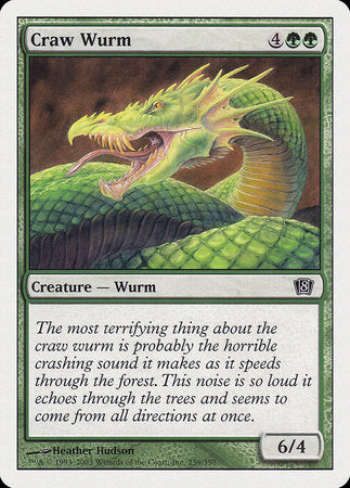 Craw Wurm [Eighth Edition] | Exor Games Bridgewater