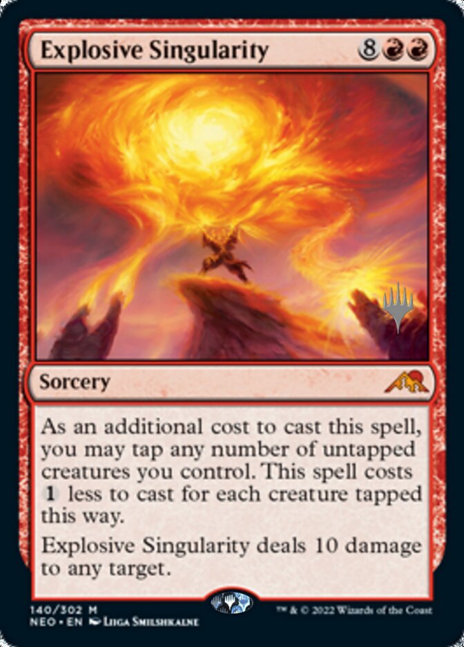 Explosive Singularity (Promo Pack) [Kamigawa: Neon Dynasty Promos] | Exor Games Bridgewater