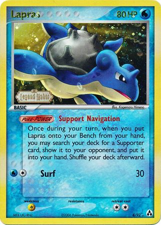 Lapras (8/92) (Stamped) [EX: Legend Maker] | Exor Games Bridgewater