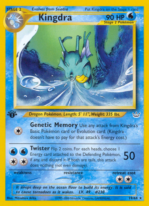 Kingdra (19/64) [Neo Revelation 1st Edition] | Exor Games Bridgewater