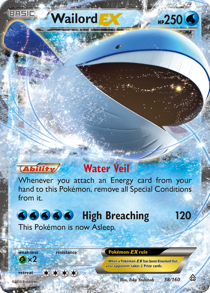 Wailord EX (38/160) [XY: Primal Clash] | Exor Games Bridgewater