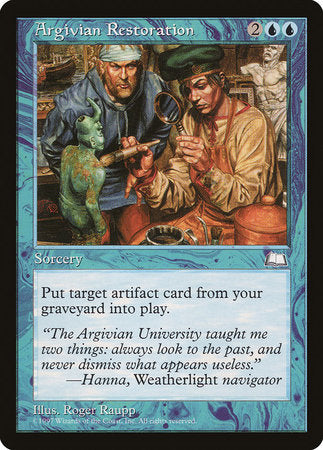Argivian Restoration [Weatherlight] | Exor Games Bridgewater