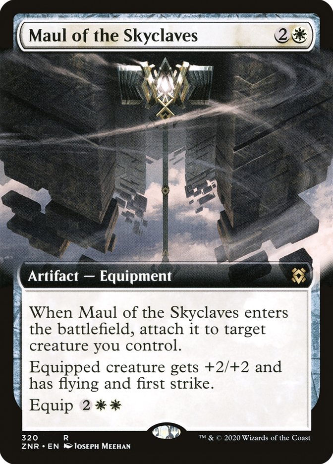 Maul of the Skyclaves (Extended Art) [Zendikar Rising] | Exor Games Bridgewater