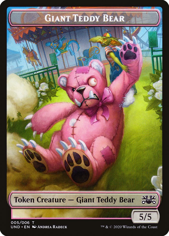 Goblin // Giant Teddy Bear Double-sided Token [Unsanctioned Tokens] | Exor Games Bridgewater