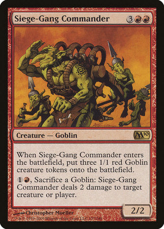 Siege-Gang Commander [Magic 2010] | Exor Games Bridgewater