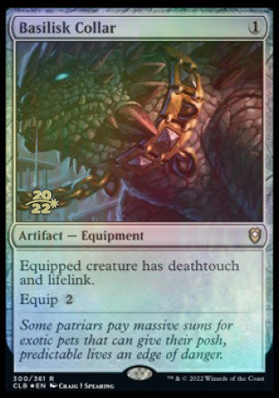 Basilisk Collar [Commander Legends: Battle for Baldur's Gate Prerelease Promos] | Exor Games Bridgewater