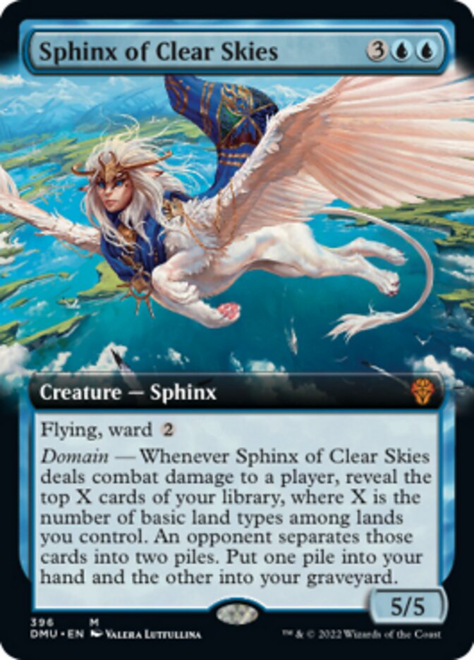 Sphinx of Clear Skies (Extended Art) [Dominaria United] | Exor Games Bridgewater