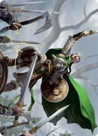 Maja, Bretagard Protector Art Card (Gold-Stamped Signature) [Kaldheim: Art Series] | Exor Games Bridgewater