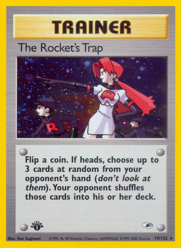 The Rocket's Trap (19/132) [Gym Heroes 1st Edition] | Exor Games Bridgewater