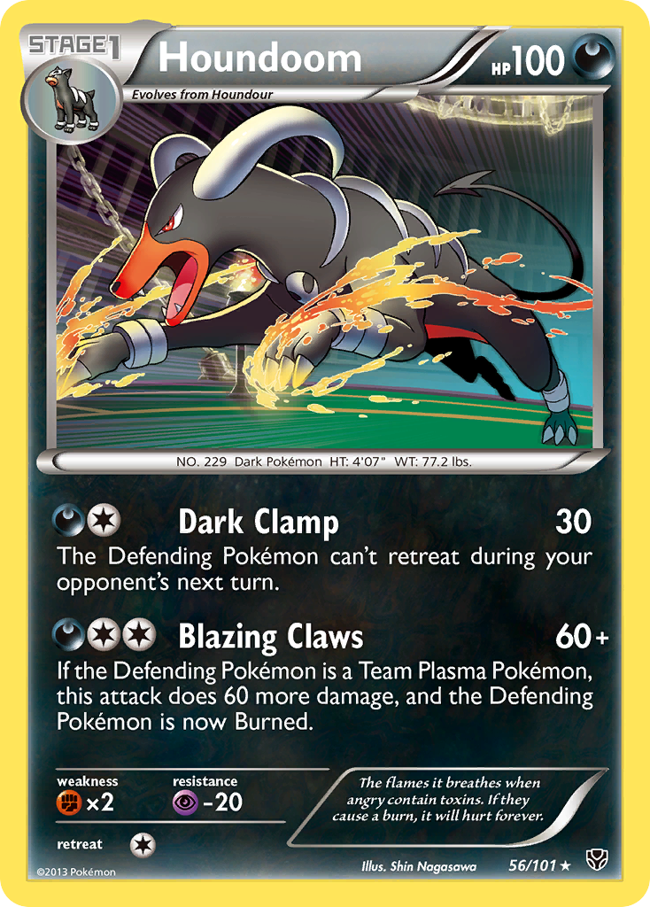 Houndoom (56/101) [Black & White: Plasma Blast] | Exor Games Bridgewater