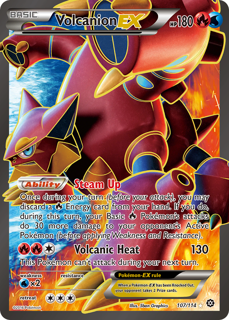 Volcanion EX (107/114) [XY: Steam Siege] | Exor Games Bridgewater