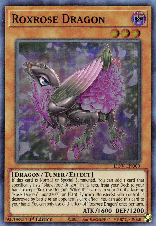 Roxrose Dragon [LIOV-EN009] Super Rare | Exor Games Bridgewater