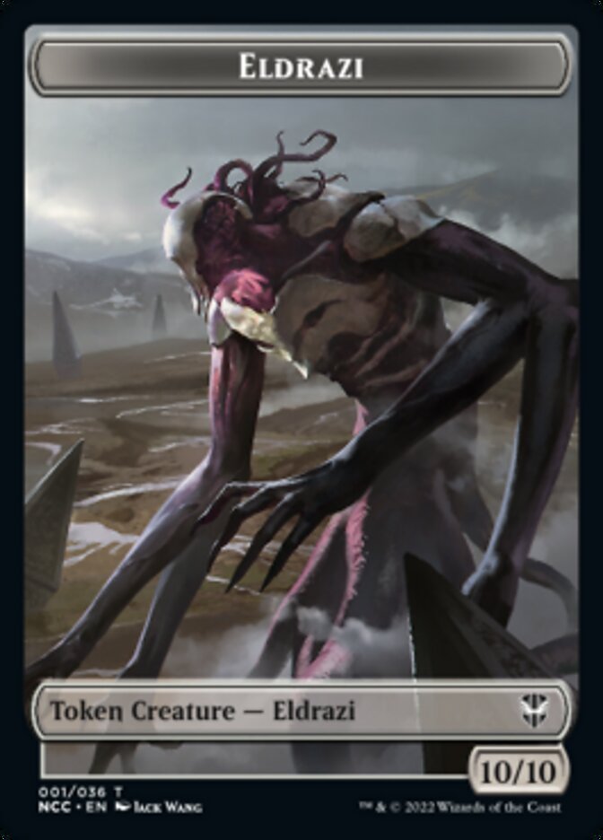 Eldrazi // Human Soldier Double-sided Token [Streets of New Capenna Commander Tokens] | Exor Games Bridgewater