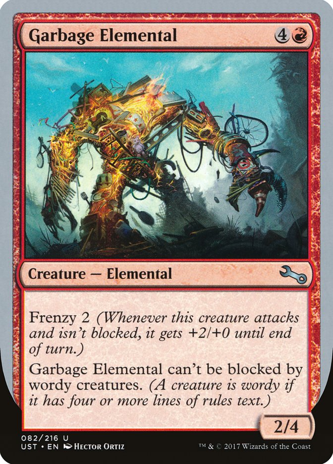 Garbage Elemental (2/4 Creature) [Unstable] | Exor Games Bridgewater