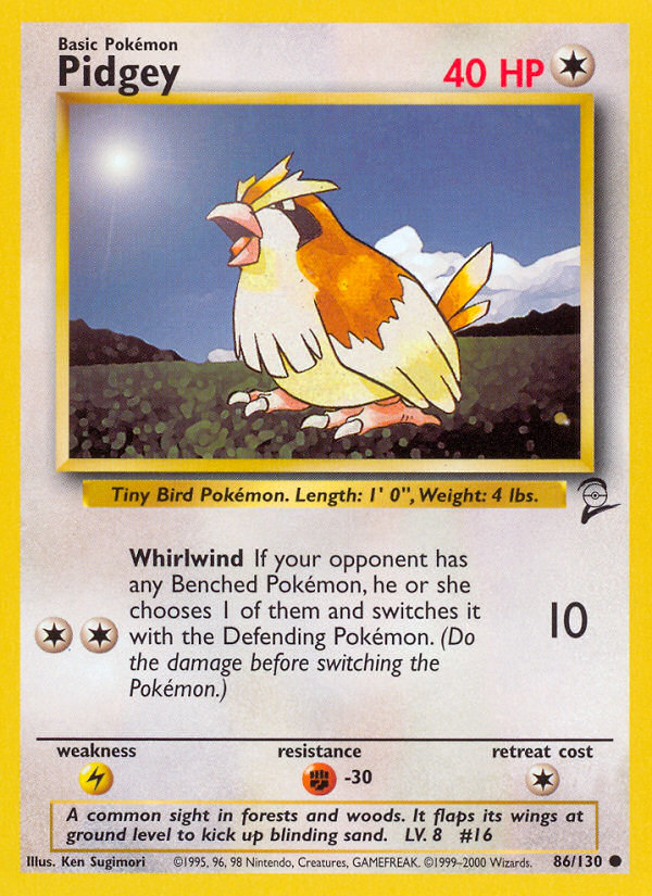 Pidgey (86/130) [Base Set 2] | Exor Games Bridgewater