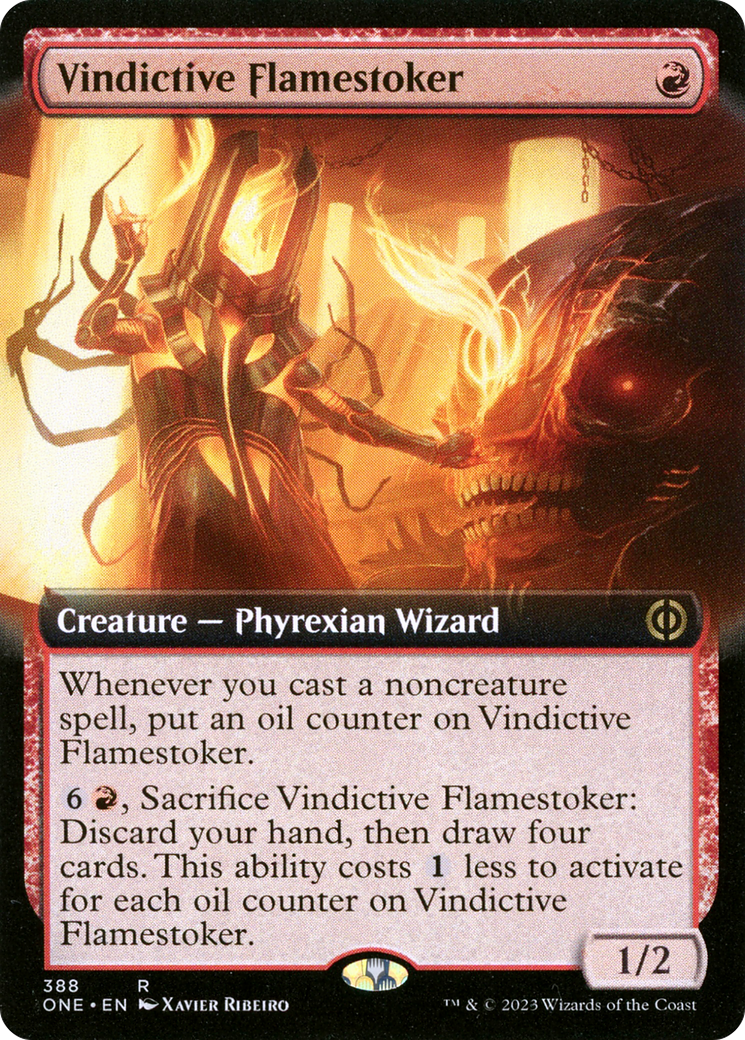 Vindictive Flamestoker (Extended Art) [Phyrexia: All Will Be One] | Exor Games Bridgewater