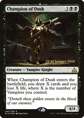 Champion of Dusk [Rivals of Ixalan Promos] | Exor Games Bridgewater