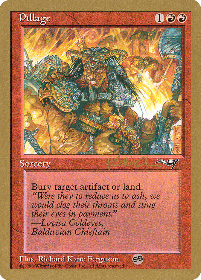 Pillage (Paul McCabe) (SB) [World Championship Decks 1997] | Exor Games Bridgewater