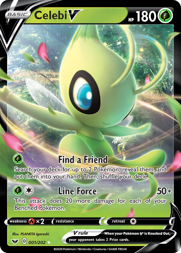 Celebi V (001/202) [Sword & Shield: Base Set] | Exor Games Bridgewater