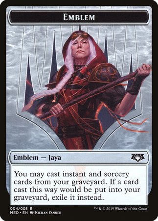 Emblem -  Jaya Ballard [Mythic Edition Tokens] | Exor Games Bridgewater