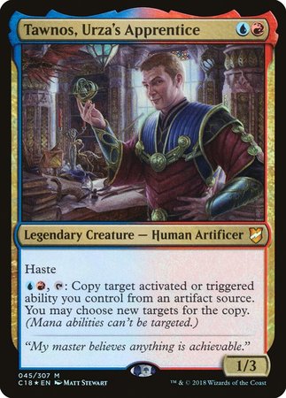 Tawnos, Urza's Apprentice [Commander 2018] | Exor Games Bridgewater