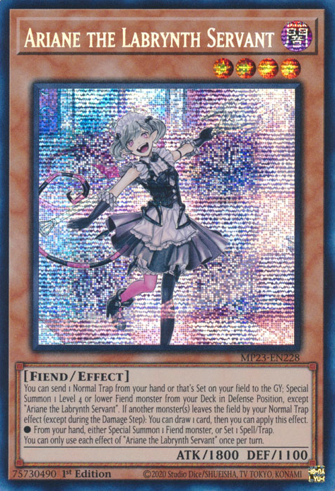 Ariane the Labrynth Servant [MP23-EN228] Prismatic Secret Rare | Exor Games Bridgewater