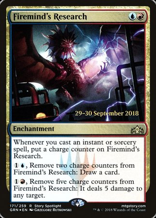 Firemind's Research [Guilds of Ravnica Promos] | Exor Games Bridgewater