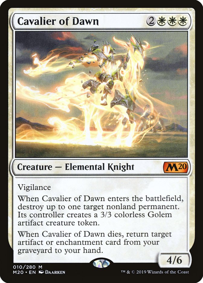 Cavalier of Dawn [Core Set 2020] | Exor Games Bridgewater