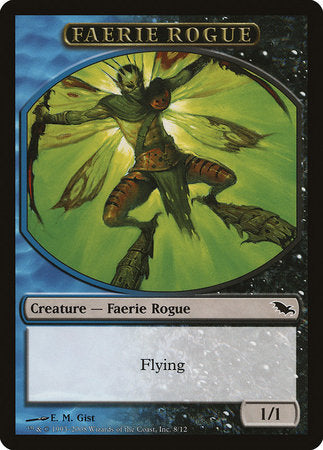 Faerie Rogue Token (Blue/Black) [Shadowmoor Tokens] | Exor Games Bridgewater