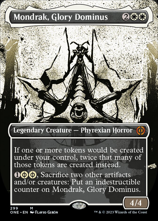 Mondrak, Glory Dominus (Borderless Ichor) [Phyrexia: All Will Be One] | Exor Games Bridgewater