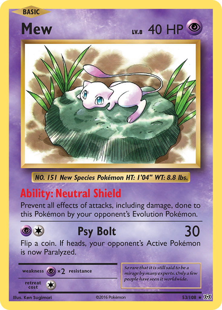 Mew (53/108) [XY: Evolutions] | Exor Games Bridgewater