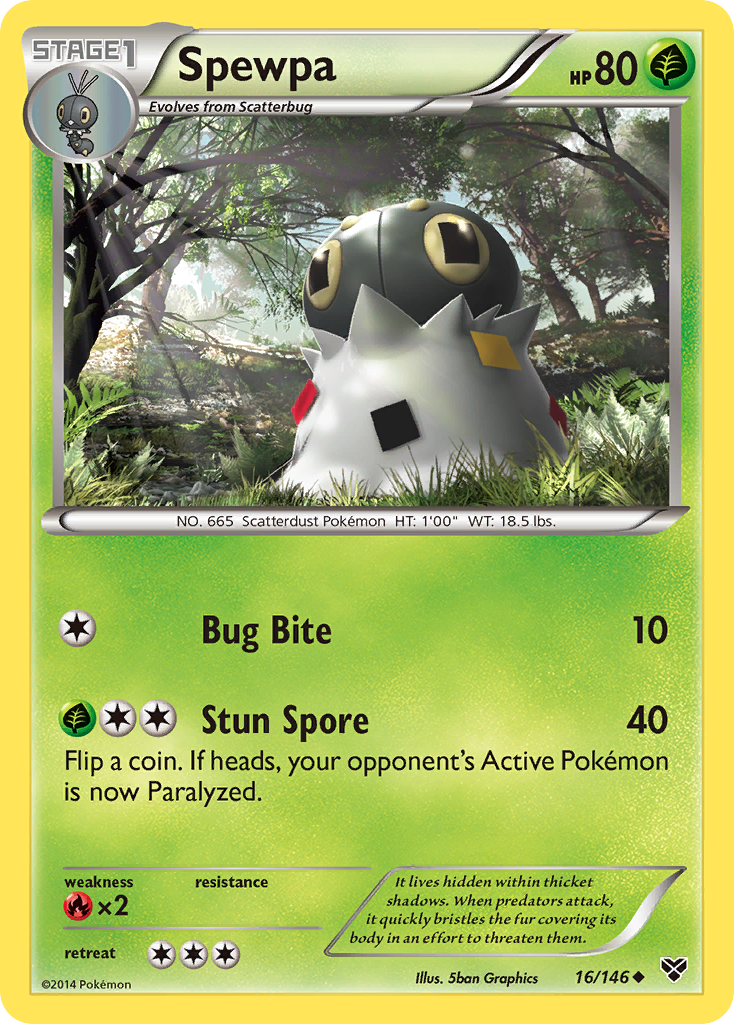 Spewpa (16/146) [XY: Base Set] | Exor Games Bridgewater