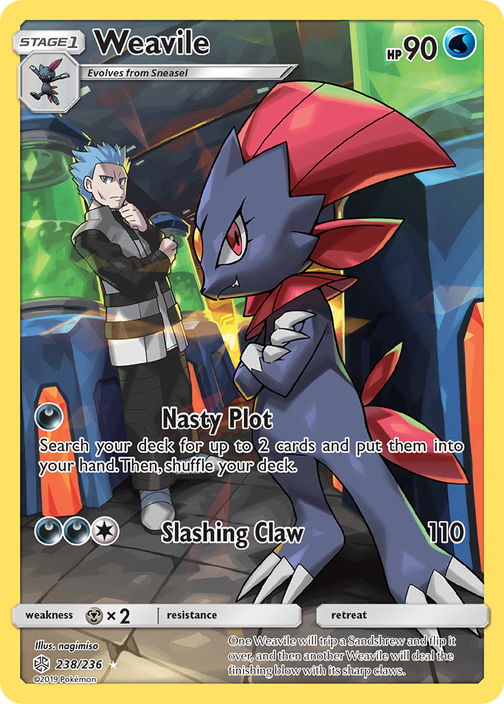 Weavile (238/236) [Sun & Moon: Cosmic Eclipse] | Exor Games Bridgewater