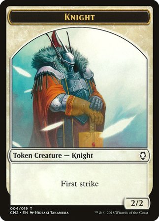 Knight Token [Commander Anthology Volume II Tokens] | Exor Games Bridgewater